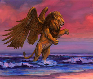 El león con alas de Babilonia